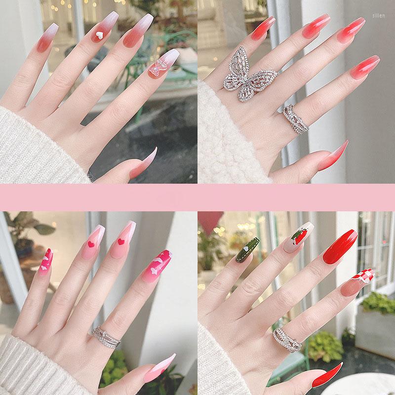 False Nails 24pcs/set Boxed Long Style Repeatedly Use Wearable Armor Black And White Line French Checkerboard Nail Ballet Plate, 13
False Nails 24pcs/set Boxed Long Style Repeatedly Use Wearable Armor Black And White Line French Checkerboard Nail Ballet Plate, 13