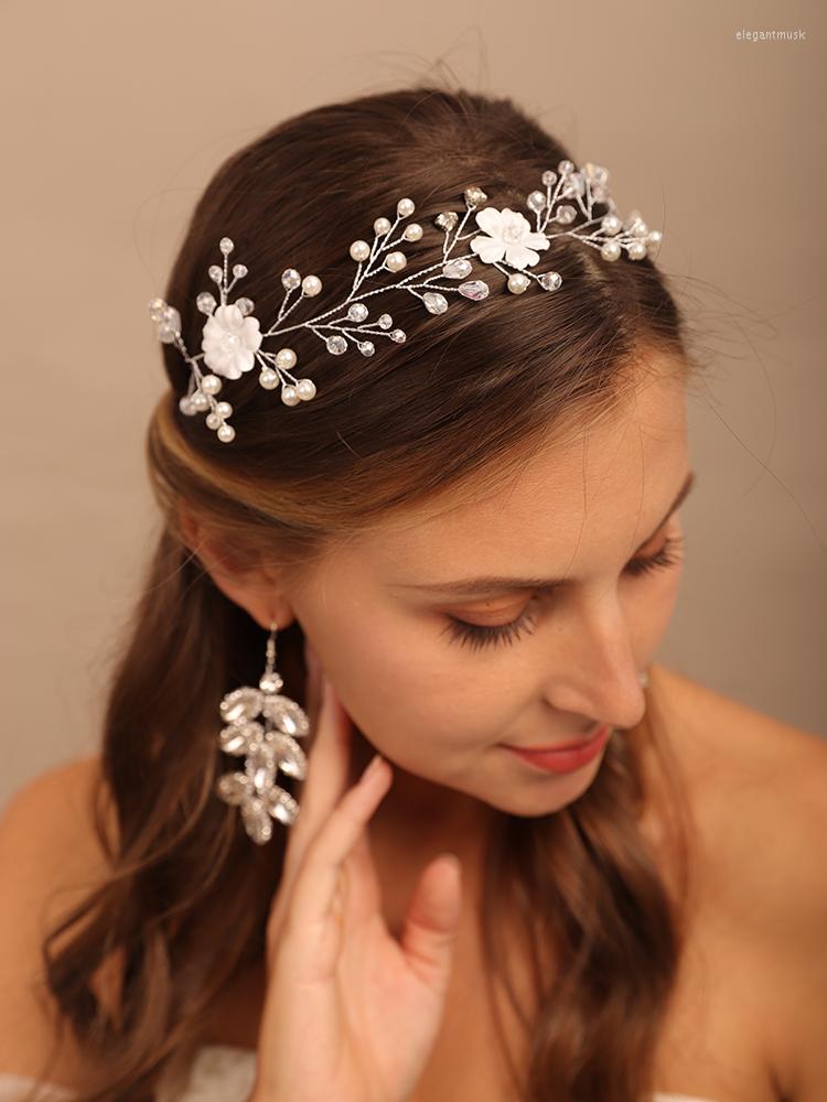Headpieces Pearl Rhinestone Brides Headband Crystal Flower Hair Jewelry Bridal Headwear Wedding Accessories Party Prom Headpiece
Headpieces Pearl Rhinestone Brides Headband Crystal Flower Hair Jewelry Bridal Headwear Wedding Accessories Party Prom Headpiece