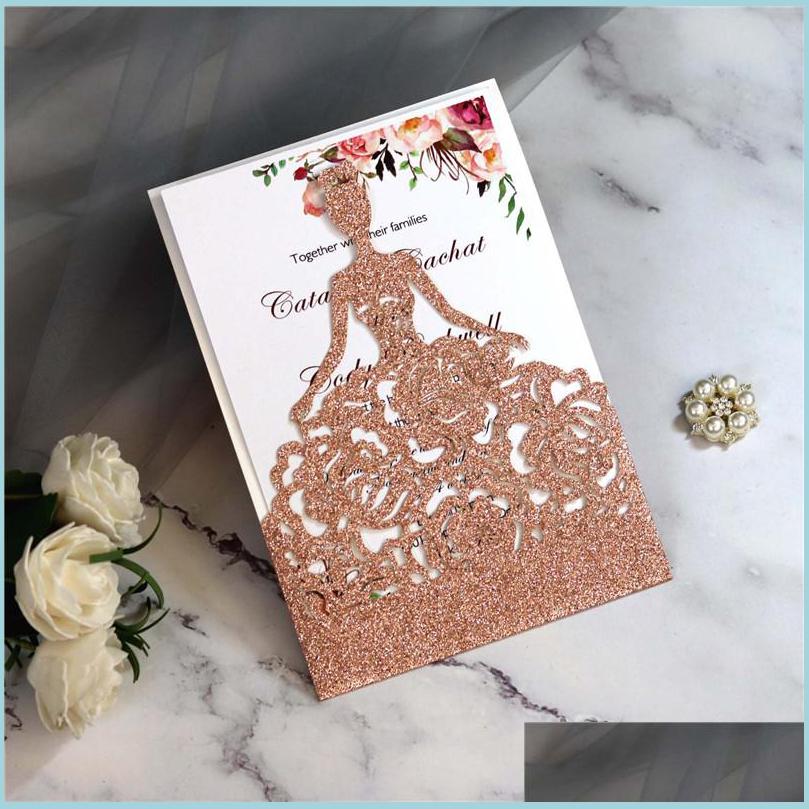 Wedding Invitations Glitter Laser Cut Crown Princess Invitations Cards For Birthday Quinceanera Rose Girl Wedding Fashion Hollow Out Dhh8W, White
Wedding Invitations Glitter Laser Cut Crown Princess Invitations Cards For Birthday Quinceanera Rose Girl Wedding Fashion Hollow Out Dhh8W, White