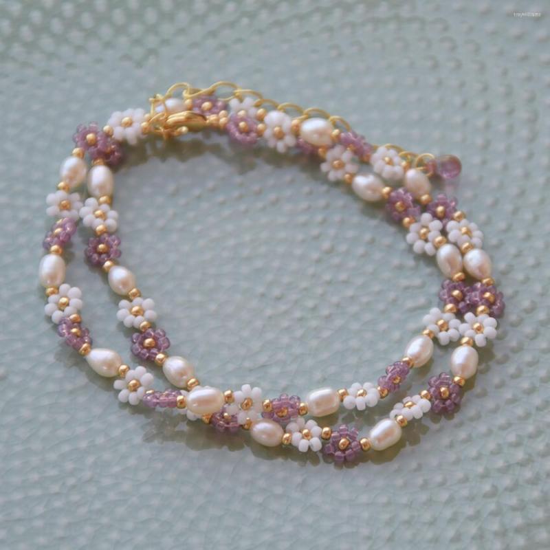 Choker Bohemia Delicate Handmade Daisy Flower Necklace Pastel Muyuki Beads Mixed With Pearls Jewelry For Women
Choker Bohemia Delicate Handmade Daisy Flower Necklace Pastel Muyuki Beads Mixed With Pearls Jewelry For Women