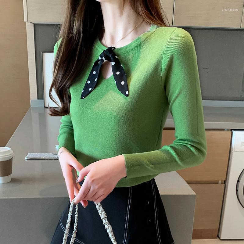 Women's Sweaters Women's Sweater Pullover 2023 Autumn Korean Style Round Neck Bow Hollow Knitted Long Sleeve Fashion 690J, Green
Women's Sweaters Women's Sweater Pullover 2023 Autumn Korean Style Round Neck Bow Hollow Knitted Long Sleeve Fashion 690J, Green