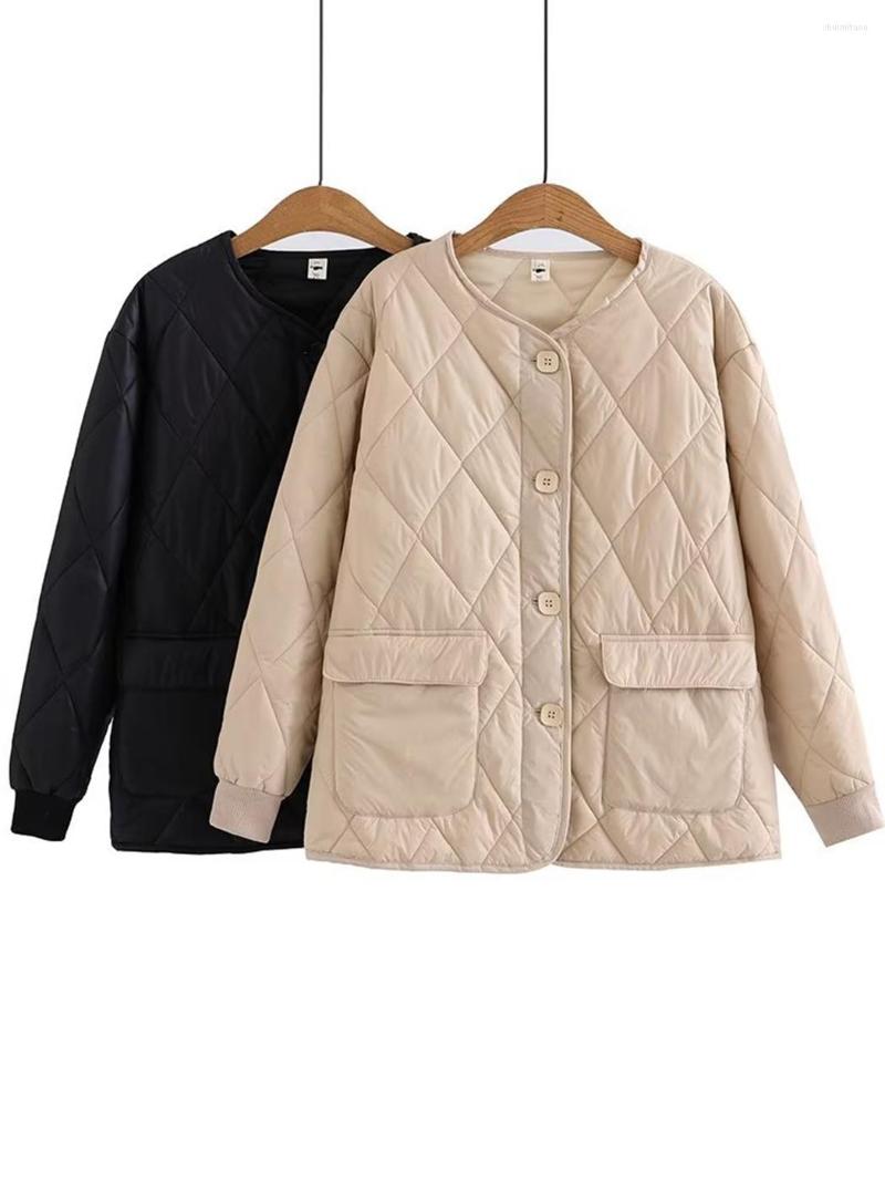 Women's Down Autumn Loose Jacket Women Winter Clothes Lattice Quilted Casual Lightweight Buttons Solid Large Pocket Padded Coat Parkas, Khaki
Women's Down Autumn Loose Jacket Women Winter Clothes Lattice Quilted Casual Lightweight Buttons Solid Large Pocket Padded Coat Parkas, Khaki