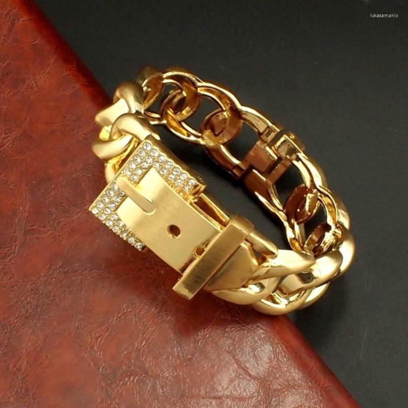 Bangle UKEN Fashion Belt Design Spring Opened Cuff Bangles Wrap H-Quality Gold Color Rhinestone Metal Bracelets Charm Jewelry
Bangle UKEN Fashion Belt Design Spring Opened Cuff Bangles Wrap H-Quality Gold Color Rhinestone Metal Bracelets Charm Jewelry