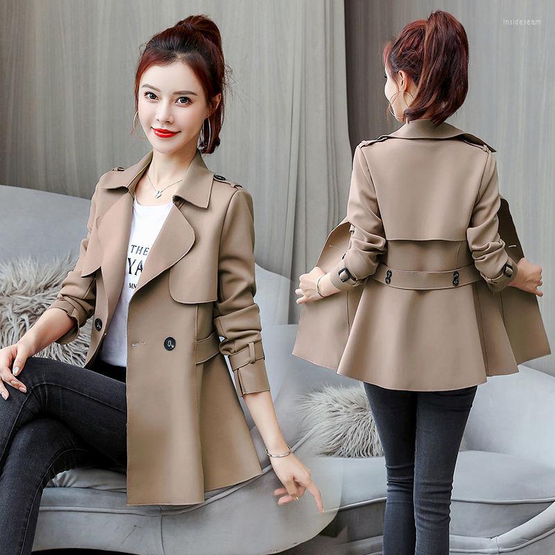 Women's Trench Coats 2022 Spring Autumn Coat Women's Khaki Fashion Slim Waist Long-sleeved Short Windbreaker Casual Outwear Female E289, Ka
Women's Trench Coats 2022 Spring Autumn Coat Women's Khaki Fashion Slim Waist Long-sleeved Short Windbreaker Casual Outwear Female E289, Ka