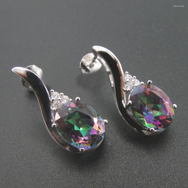 Stud Earrings Fine Jewelry Silver Rainbow Mystic Topaz In 925 Sterling Women Engagement
Stud Earrings Fine Jewelry Silver Rainbow Mystic Topaz In 925 Sterling Women Engagement