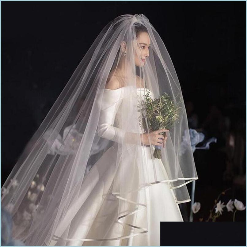 Bridal Veils Bridal Veils With Comb 2 Layers In Stock Soft Tle Wedding Accessories White Veil High Quality For Bride Long Drop Deliv Dh4B2, Ivory
Bridal Veils Bridal Veils With Comb 2 Layers In Stock Soft Tle Wedding Accessories White Veil High Quality For Bride Long Drop Deliv Dh4B2, Ivory