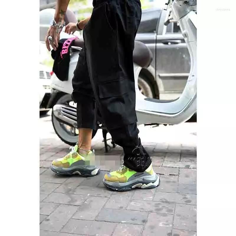 Men' Pants Korean Version Of Big Pocket Lace Up Loose Style Wide Leg Black Khaki Army Green Overalls Elastic Waist
Men' Pants Korean Version Of Big Pocket Lace Up Loose Style Wide Leg Black Khaki Army Green Overalls Elastic Waist
