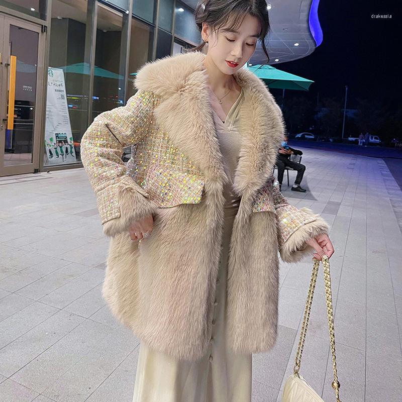Women' Fur 2022 Winter Coat For Woman Sequined Wool Fashion Heavy Industry Loose Korean Version, Pink
Women' Fur 2022 Winter Coat For Woman Sequined Wool Fashion Heavy Industry Loose Korean Version, Pink
