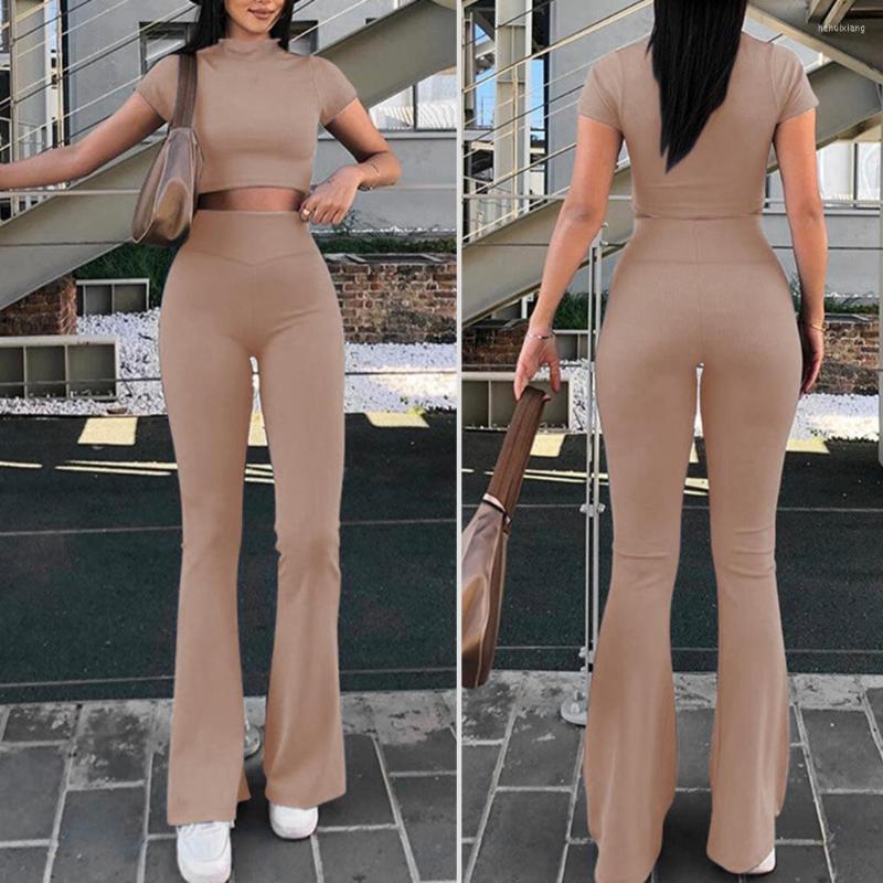Women' Two Piece Pants Summer Womens Outfits Short Sleeve Turtleneck Crop Tops Leggings Tracksuit Sets Women Sportswear Vestidos De Verano, Khaki
Women' Two Piece Pants Summer Womens Outfits Short Sleeve Turtleneck Crop Tops Leggings Tracksuit Sets Women Sportswear Vestidos De Verano, Khaki