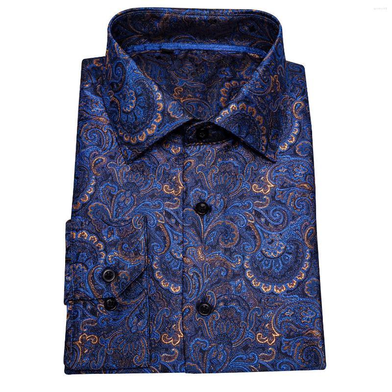 Men' Casual Shirts Blue Glod Paisley Floral Silk Shirt For Men Casul Fashion Designer Satin Regular CC-008, Cc-0004
Men' Casual Shirts Blue Glod Paisley Floral Silk Shirt For Men Casul Fashion Designer Satin Regular CC-008, Cc-0004