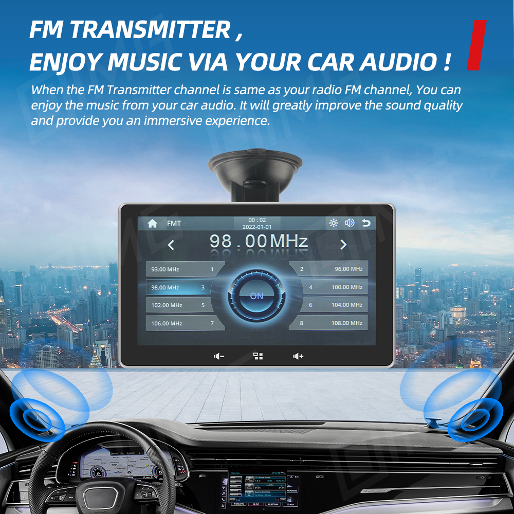 7 Inch Touch Screen Car Portable Wireless CarPlay Universal Android Auto Car Radio For Audi Benz Mazda Toyota For Netflix YouTub