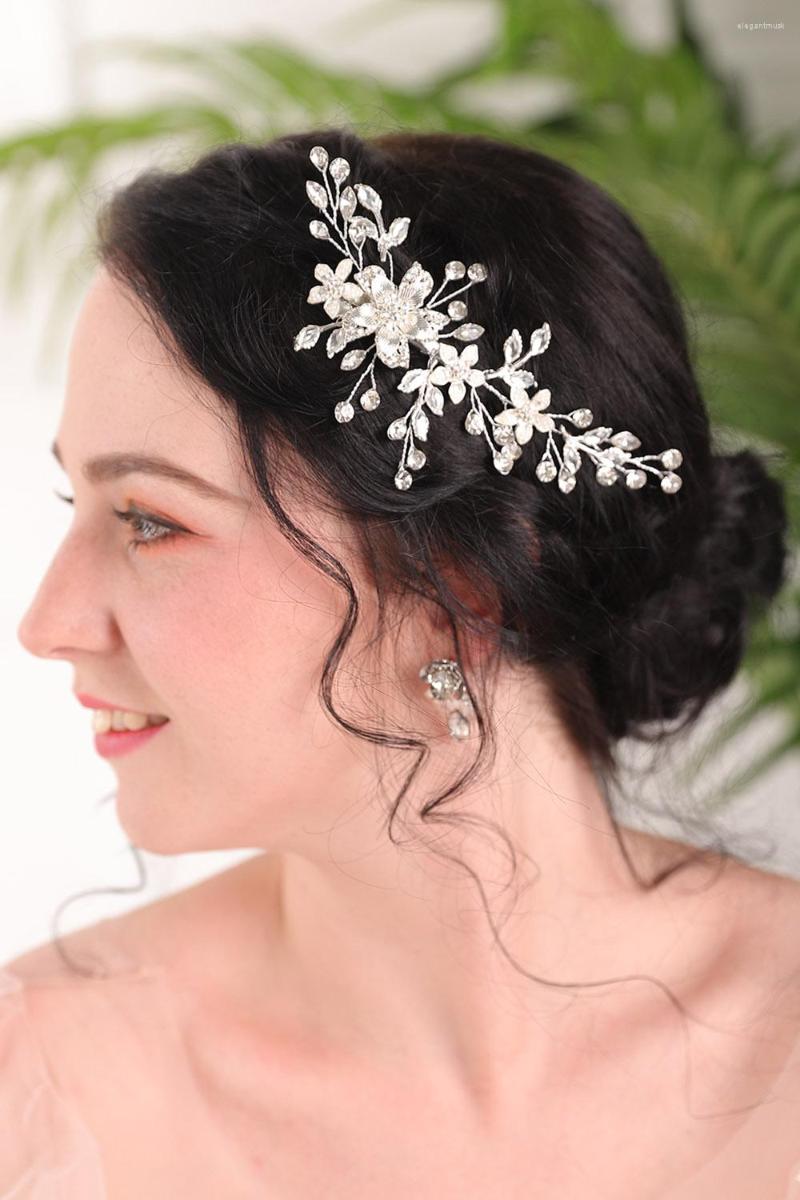 Headpieces Vintage Leaves And Flower Crown Hair Clip Elegant Women Decoration Briddal Barrette Accessoire Marriage Wedding Headdress
Headpieces Vintage Leaves And Flower Crown Hair Clip Elegant Women Decoration Briddal Barrette Accessoire Marriage Wedding Headdress
