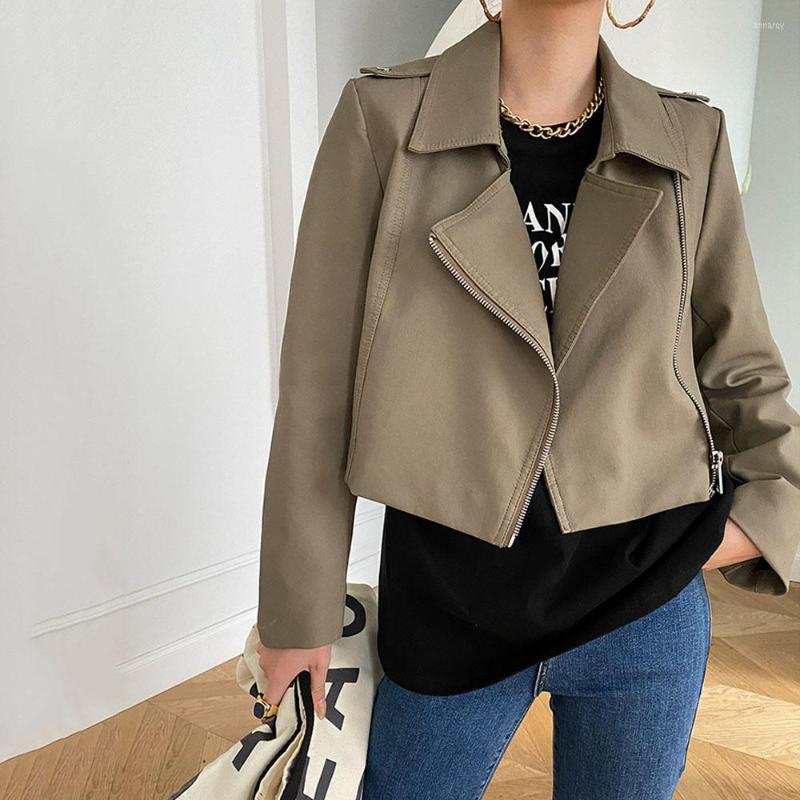 Women' Leather Fashion Motorcycle Zipper Coats Ladies 2022 Autumn Winter Casual Turndown Collar PU Jacket Women Slim Short Coat, Black
Women' Leather Fashion Motorcycle Zipper Coats Ladies 2022 Autumn Winter Casual Turndown Collar PU Jacket Women Slim Short Coat, Black