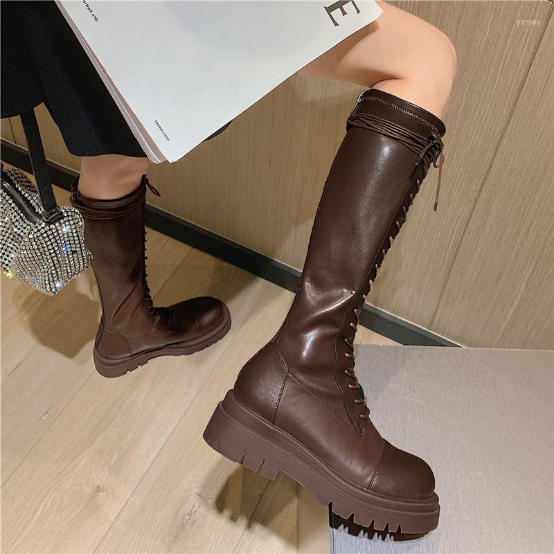 Boots MORAZORA Plus Size 34-43 Stretch Women Lace Up Platform High Quality Microfiber Leather Mid Calf For, Brown short fur
Boots MORAZORA Plus Size 34-43 Stretch Women Lace Up Platform High Quality Microfiber Leather Mid Calf For, Brown short fur