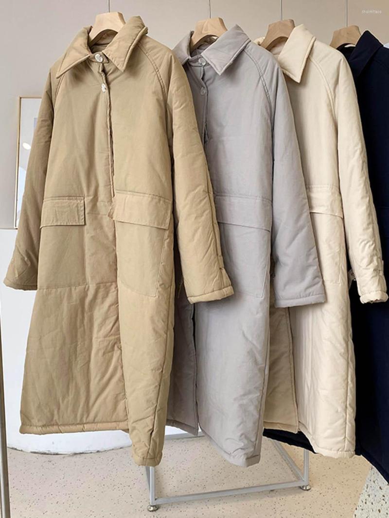 Women's Down 2022 Winter Autumn Women Long Warm Coat Single Breasted Turndown Color Casual Cotton Jacket Retro Kahaki Heavy Jackets Female, Khaki
Women's Down 2022 Winter Autumn Women Long Warm Coat Single Breasted Turndown Color Casual Cotton Jacket Retro Kahaki Heavy Jackets Female, Khaki