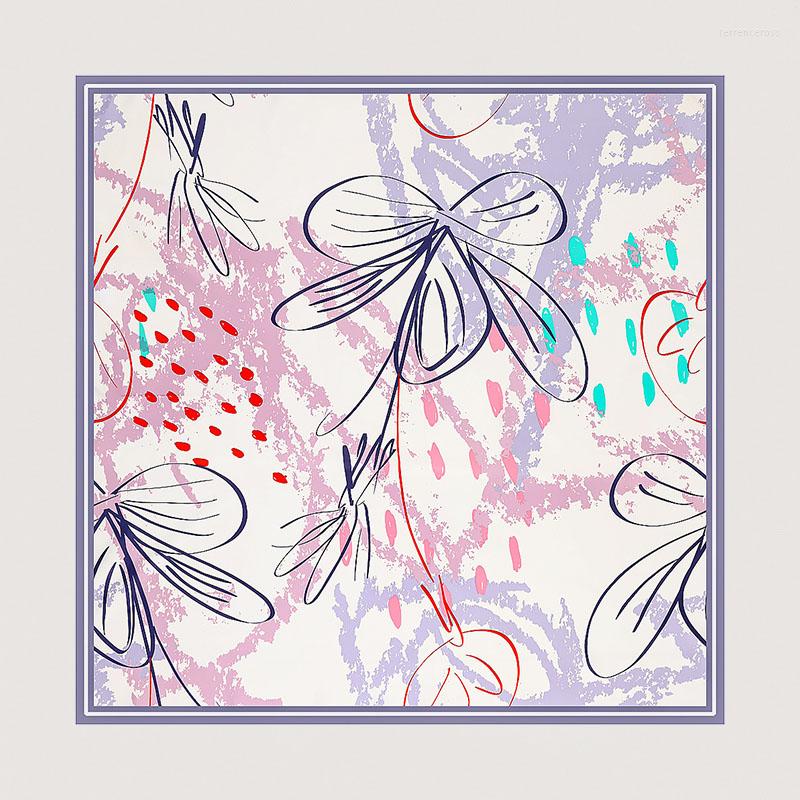 Scarves Silk Square Scarf Women Abstracted Floral Print Satin Shawl Neckerchief Female Hijab Head Wrap Bandana 130
Scarves Silk Square Scarf Women Abstracted Floral Print Satin Shawl Neckerchief Female Hijab Head Wrap Bandana 130