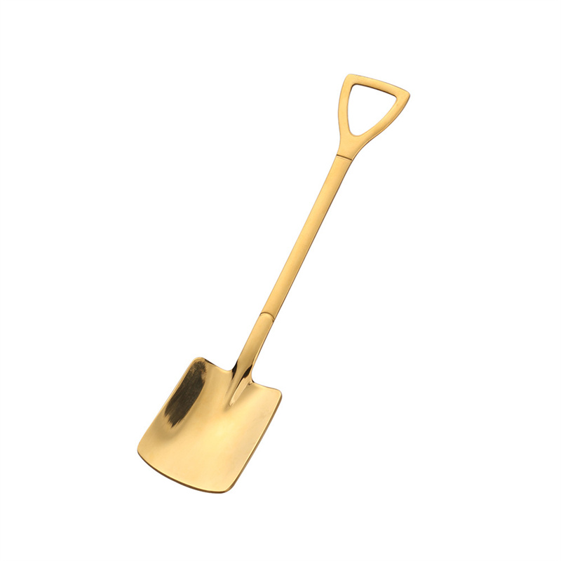 Mini Shovel Spoons Silver Gold Coffee Stainless Steel Spoons for Dessert Ice Cream Wedding Party Teaspoons - view 9