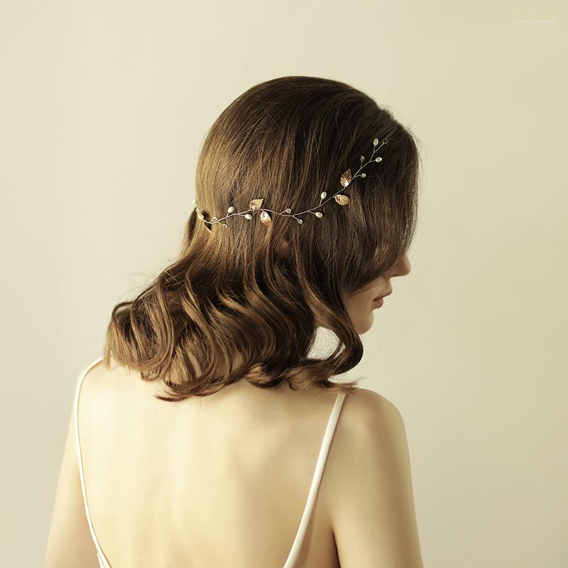 Headpieces O813 Simple Leaves Bridal Pearl Headband Hairband Crystal Chain Head Pieces For Wedding
Headpieces O813 Simple Leaves Bridal Pearl Headband Hairband Crystal Chain Head Pieces For Wedding