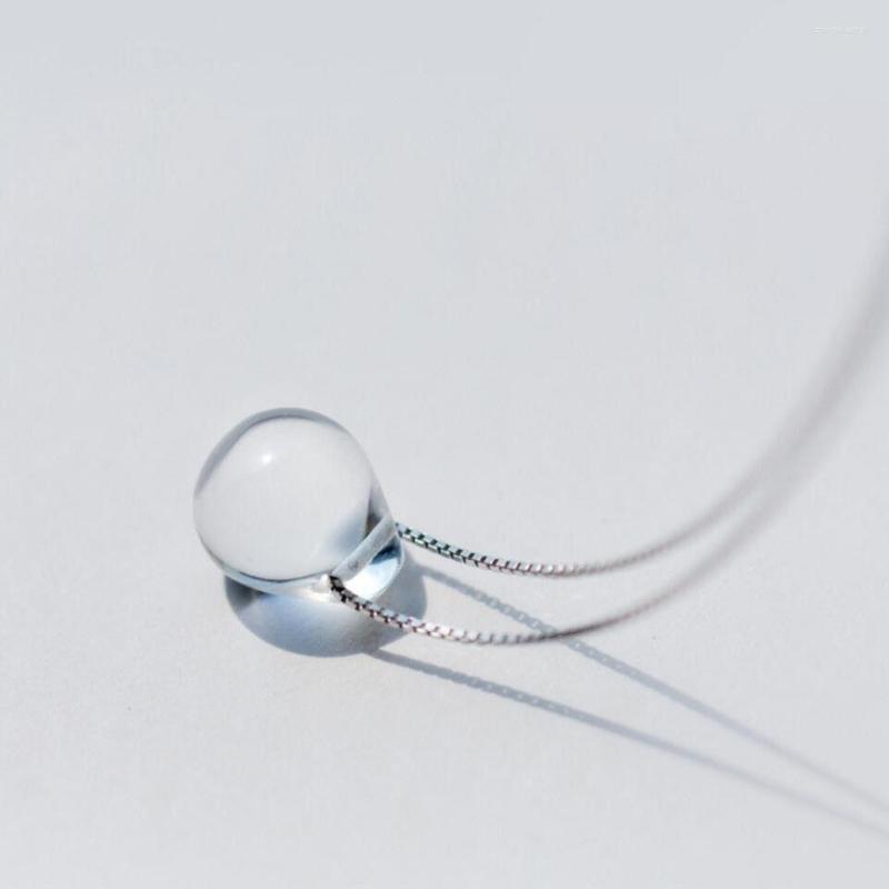 Pendant Necklaces Mermaid's Tear Water Drop Necklace Silver Colour Chain Two Choices With Natural White Crystal Fashion Jewelry
Pendant Necklaces Mermaid's Tear Water Drop Necklace Silver Colour Chain Two Choices With Natural White Crystal Fashion Jewelry