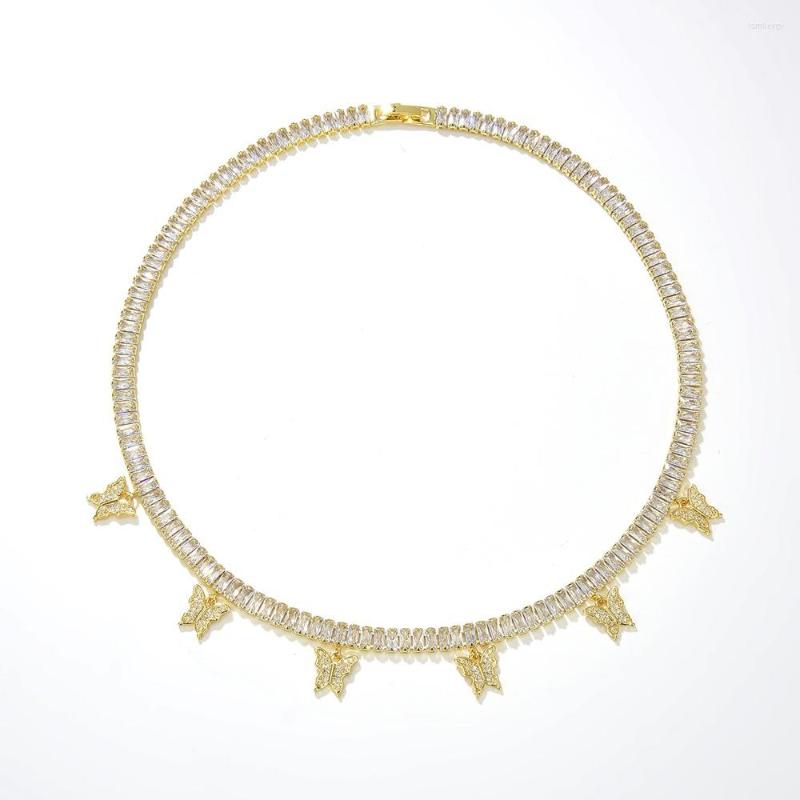 Chains 3Pcs 18k Gold Plated Clear CZ Paved Butterfly Dangle Charms Baguette Tennis Choker Necklace Bracelet Jewelry Sets
Chains 3Pcs 18k Gold Plated Clear CZ Paved Butterfly Dangle Charms Baguette Tennis Choker Necklace Bracelet Jewelry Sets