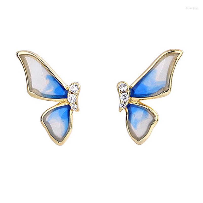 Stud Earrings Simple Enamel Butterfly Wing For Women Soild 925 Sterling Silver 14K Gold Plated Dream Fine Jewelry
Stud Earrings Simple Enamel Butterfly Wing For Women Soild 925 Sterling Silver 14K Gold Plated Dream Fine Jewelry