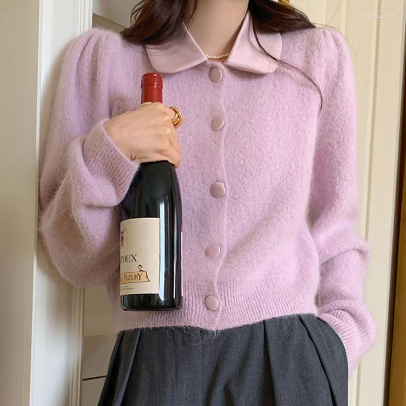 Women's Knits Women's Sweet Sweater Coat Unique Splicing Doll Neck Long Sleeve Knitted, Army green
Women's Knits Women's Sweet Sweater Coat Unique Splicing Doll Neck Long Sleeve Knitted, Army green