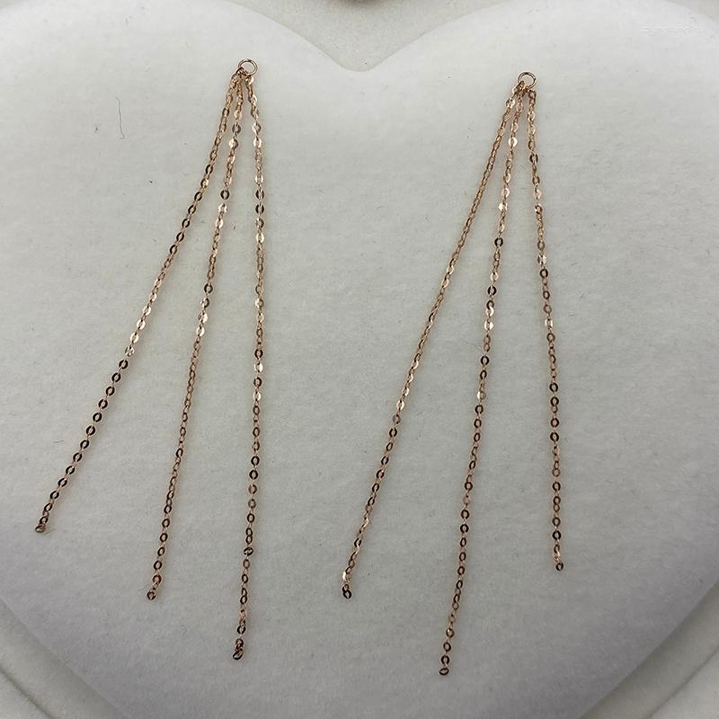 Dangle Earrings Sinya Au750 18k Gold Earring Tassel Women DIY Jewelry Accessrioes Length 8cm Weigh About 0.45gram
Dangle Earrings Sinya Au750 18k Gold Earring Tassel Women DIY Jewelry Accessrioes Length 8cm Weigh About 0.45gram
