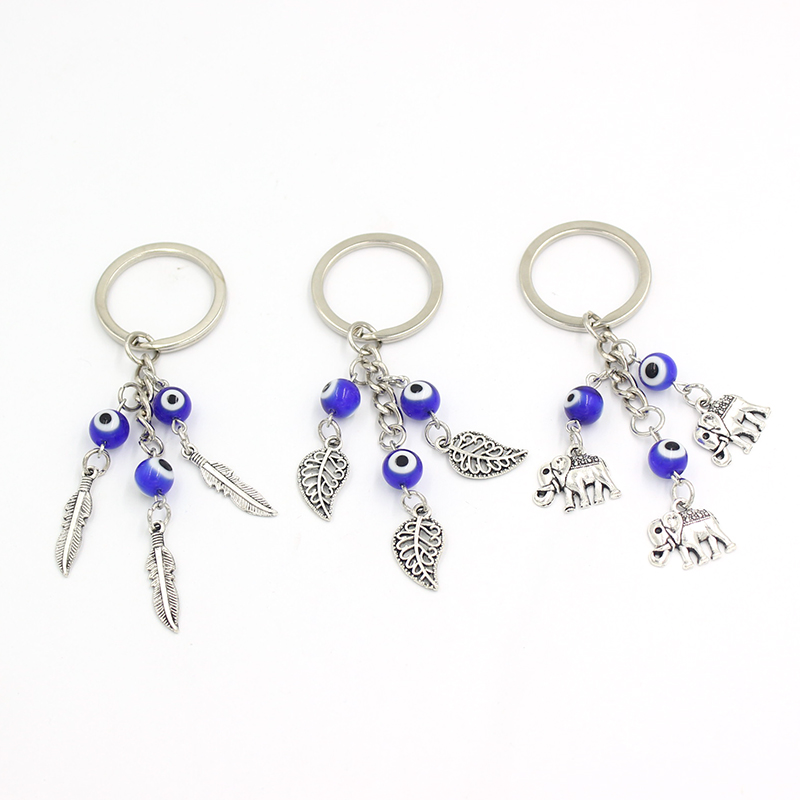 Wholesale Lucky Evil Eye Keychain Car Key Rings Ceramics Blue Eye Feather Leaf Elephant Keyring for Women Jewelry Gift
Wholesale Lucky Evil Eye Keychain Car Key Rings Ceramics Blue Eye Feather Leaf Elephant Keyring for Women Jewelry Gift