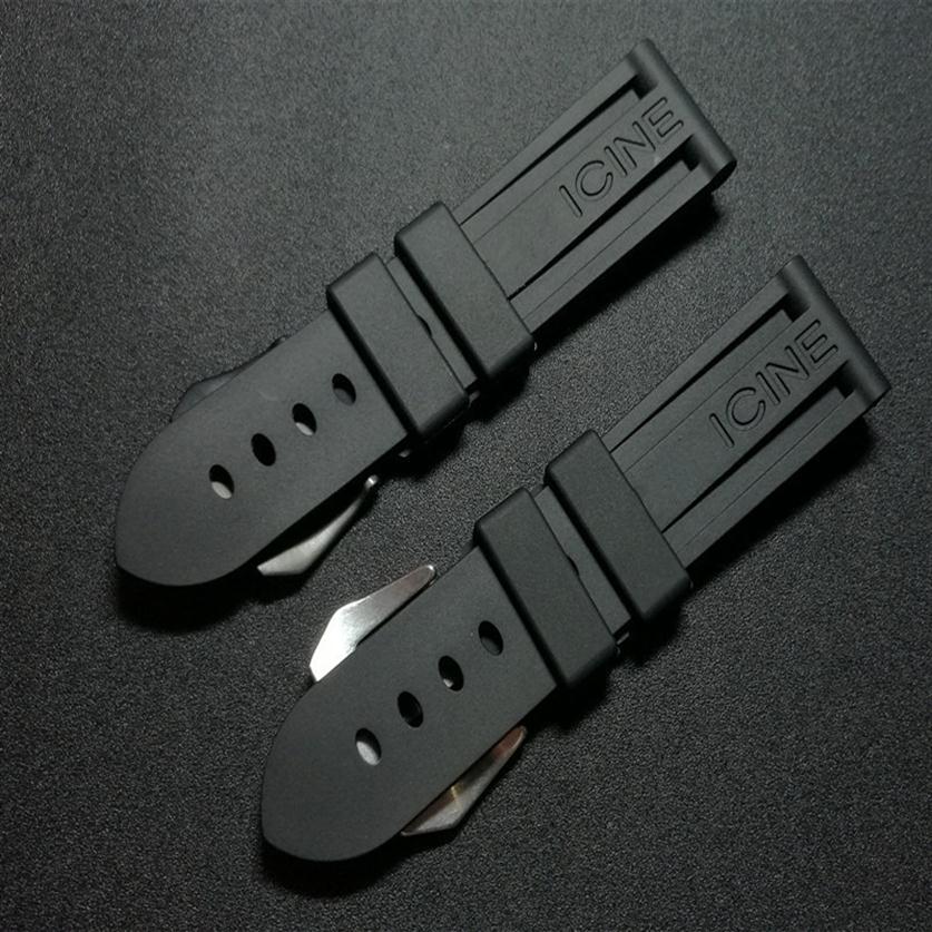 Top quality 22mm 24mm 26mm Black Waterproof Silicone Rubber watchband Watch Band For Panerai strap for PAM111 Buckle Logo tools CJ19122309k
Top quality 22mm 24mm 26mm Black Waterproof Silicone Rubber watchband Watch Band For Panerai strap for PAM111 Buckle Logo tools CJ19122309k