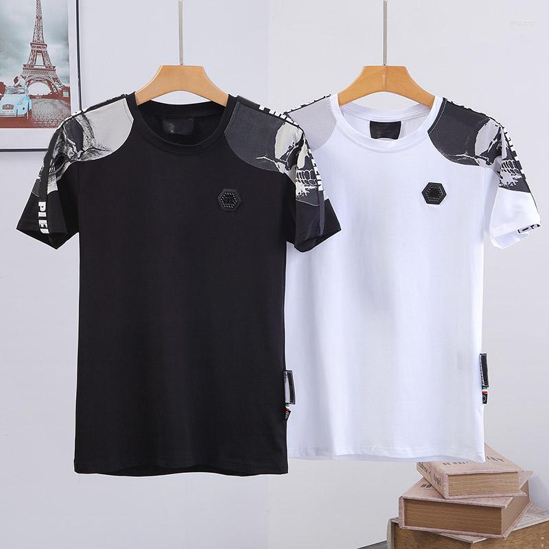 Men's T Shirts Short Sleeve T-shirt Men's Fashion Skull Personalized Printing Iron Summer Trend Slim, Black
Men's T Shirts Short Sleeve T-shirt Men's Fashion Skull Personalized Printing Iron Summer Trend Slim, Black