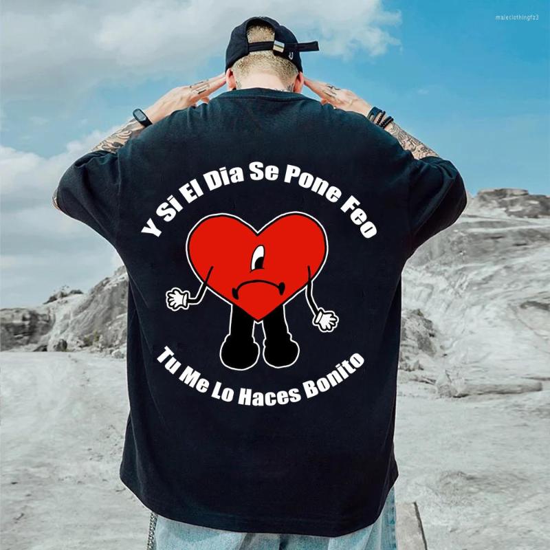 Men's T Shirts Un Verano Sin Ti Music T-Shirt Singer Bad Double Sided Pattern Printed Hip Hop Streetwear Tops, Black
Men's T Shirts Un Verano Sin Ti Music T-Shirt Singer Bad Double Sided Pattern Printed Hip Hop Streetwear Tops, Black
