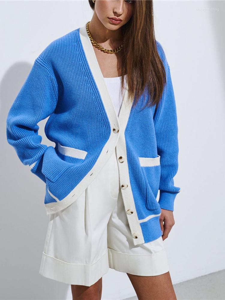 Women' Knits Oversize Cardigan Women Fashion Solid Knit Sweater Casual Single Breasted Women' V-Neck Winter Clothes 2022, Blue
Women' Knits Oversize Cardigan Women Fashion Solid Knit Sweater Casual Single Breasted Women' V-Neck Winter Clothes 2022, Blue