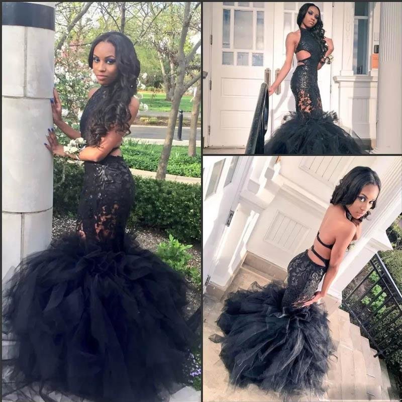 Black Sexy Backless Lace Halter Mermaid Evening Ball Down Formal Evening Dresses for Prom Runway Fashion, Daffodil
Black Sexy Backless Lace Halter Mermaid Evening Ball Down Formal Evening Dresses for Prom Runway Fashion, Daffodil