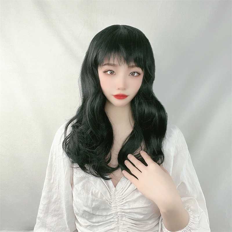 Hair Lace Wigs Female Oblique Bangs Medium Long Curly Shoulder gth Send to M Middle-aged and Elderly Women's Hair ffy Whole Wig, Black
Hair Lace Wigs Female Oblique Bangs Medium Long Curly Shoulder gth Send to M Middle-aged and Elderly Women's Hair ffy Whole Wig, Black