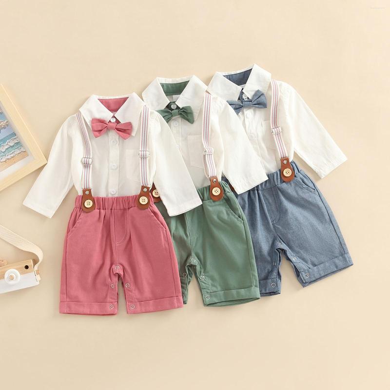 Clothing Sets Baby Boys Pants Suit Long Sleeve Lapel Neck Shirt Romper With Bow Tie Shorts Suspender Shoulder Strap, Blue
Clothing Sets Baby Boys Pants Suit Long Sleeve Lapel Neck Shirt Romper With Bow Tie Shorts Suspender Shoulder Strap, Blue