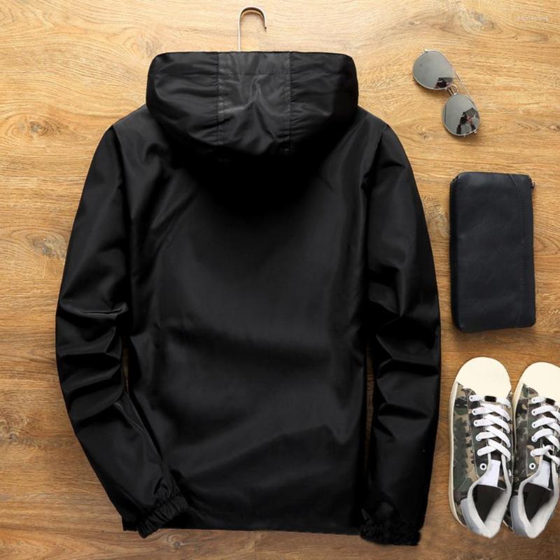 Men's Jackets Men Coat Solid Color Long Sleeves Elastic Cuff Smooth Surface Streetwear Autumn Winter Hooded Windbreaker Jacket For Daily, Black
Men's Jackets Men Coat Solid Color Long Sleeves Elastic Cuff Smooth Surface Streetwear Autumn Winter Hooded Windbreaker Jacket For Daily, Black