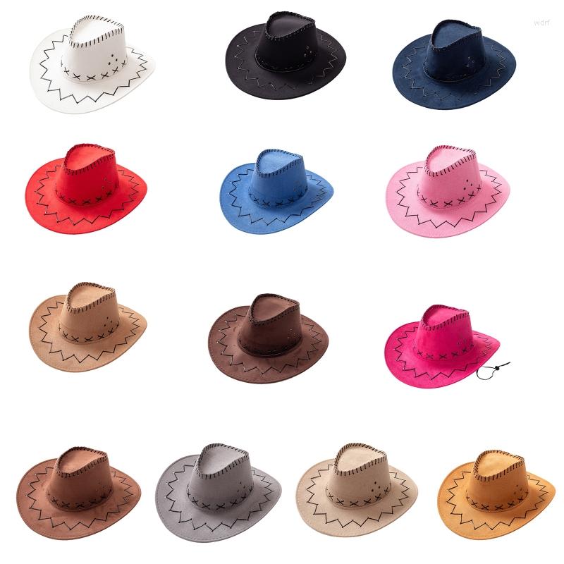 Berets Wide Brim Jazz Hat Cowboy Parent-child Suede Cowgirl For Festival Party, Brown
Berets Wide Brim Jazz Hat Cowboy Parent-child Suede Cowgirl For Festival Party, Brown