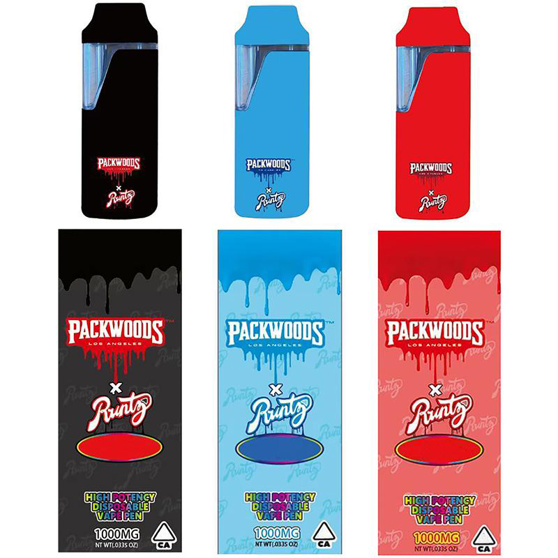 Packwoods X Runtz Disposable Vape Pen 380mah Rechargeable Battery 1.0ml Empty D8 Vaporizer Pods Ceramic Coil Cartridge Thick oil carts with packaging
Packwoods X Runtz Disposable Vape Pen 380mah Rechargeable Battery 1.0ml Empty D8 Vaporizer Pods Ceramic Coil Cartridge Thick oil carts with packaging