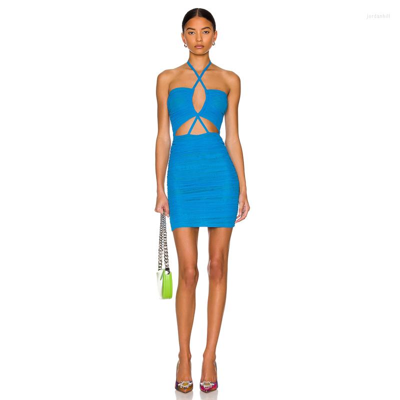 Casual Dresses Wholesale Women's Blue Spaghetti Strap Hollow Out Backless Mini Sexy Evening Celebrity Cocktail Party Bandage Dress
Casual Dresses Wholesale Women's Blue Spaghetti Strap Hollow Out Backless Mini Sexy Evening Celebrity Cocktail Party Bandage Dress
