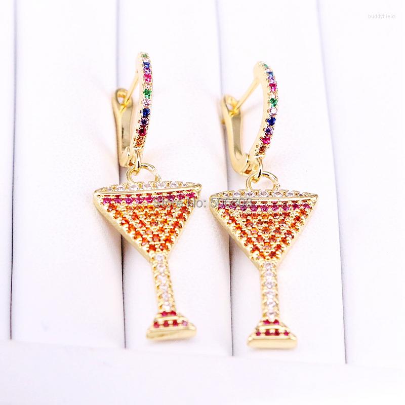 Dangle Earrings 4 Pairs CZ Micro Pave Wine Cup Earring Fashion Women Jewelry
Dangle Earrings 4 Pairs CZ Micro Pave Wine Cup Earring Fashion Women Jewelry