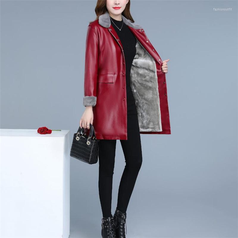 Women's Leather Black Jacket Women 2022 Winter Jackets Clothing 5XL Fashion Coat Warm Velvet Long Faux Coats LR248
Women's Leather Black Jacket Women 2022 Winter Jackets Clothing 5XL Fashion Coat Warm Velvet Long Faux Coats LR248