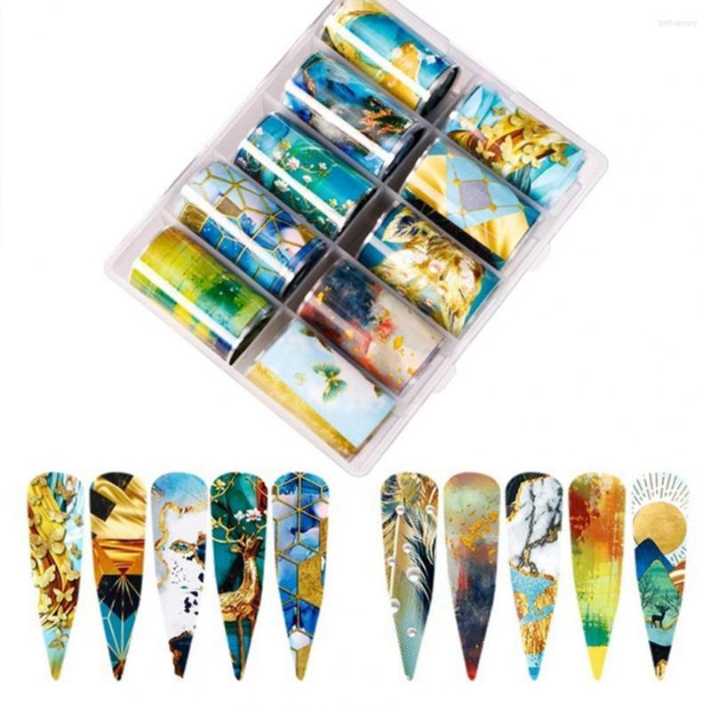 Nail Stickers PVC 10 Rolls/Box Creative Multicolor Print Art Decals Safe Fingernail Gift For Banquet
Nail Stickers PVC 10 Rolls/Box Creative Multicolor Print Art Decals Safe Fingernail Gift For Banquet