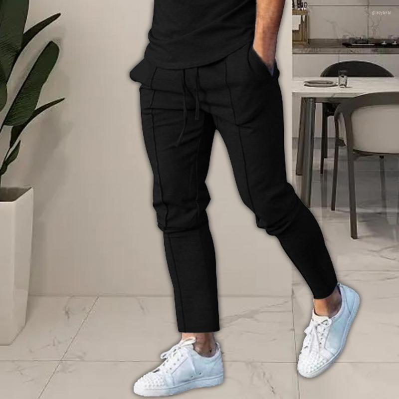 Men's Pants Casual Men Sweatpants Elastic Waist Fine Stitching Breathable Pure Color Relaxed Fit, Black
Men's Pants Casual Men Sweatpants Elastic Waist Fine Stitching Breathable Pure Color Relaxed Fit, Black
