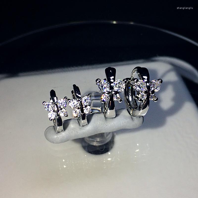 Hoop Earrings 2 Size Tiny Butterfly Zirconia Crystal Loop Huggies Earring Party Jewelry Accessories Gifts For Women Girls
Hoop Earrings 2 Size Tiny Butterfly Zirconia Crystal Loop Huggies Earring Party Jewelry Accessories Gifts For Women Girls