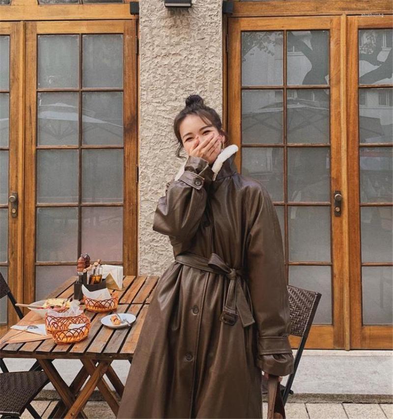 Women' Leather 2022 Winter Women' Loose Thick Midi Fur Parkas Korean Plus Velvet Imitation Lamb Wool Motorcycle PU Jacket Coat Y3170, Black
Women' Leather 2022 Winter Women' Loose Thick Midi Fur Parkas Korean Plus Velvet Imitation Lamb Wool Motorcycle PU Jacket Coat Y3170, Black