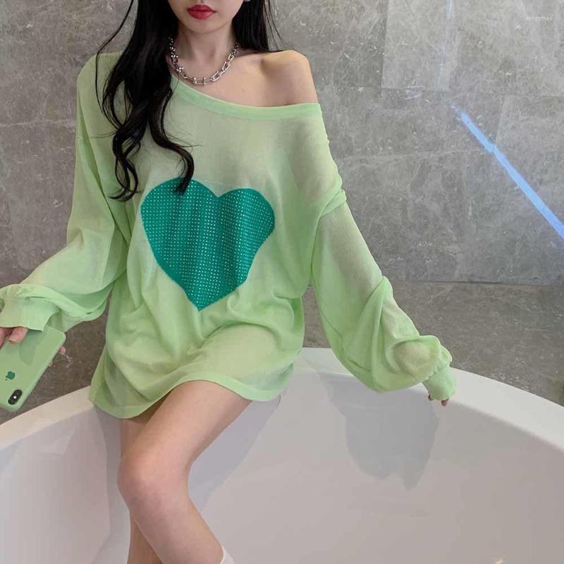 Women's T Shirts Summer 2022 Love Pattern Sun Protection Shirt Women's Outerwear Casual Female Long Sleeve Backless Top Pink/Blue/Green
Women's T Shirts Summer 2022 Love Pattern Sun Protection Shirt Women's Outerwear Casual Female Long Sleeve Backless Top Pink/Blue/Green