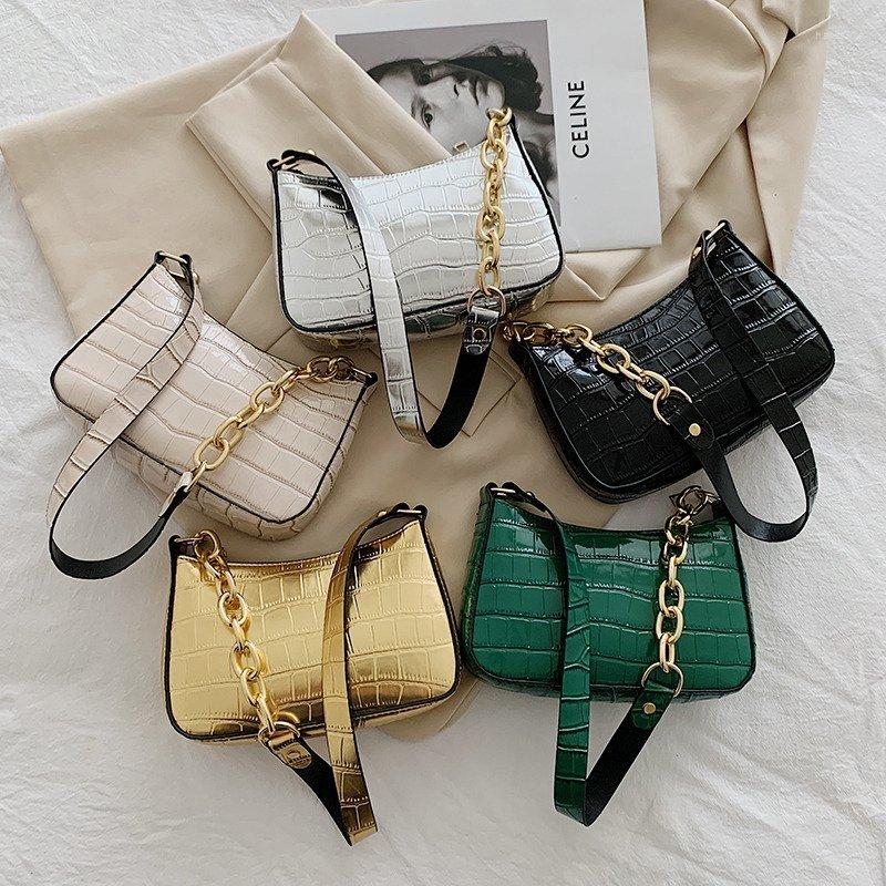 Evening Bags 2022 Chain Shoulder Bag For Women Alligator Tote Brand Trendy Underarm Fashion Luxury Designer Sac A Main X283H, Black
Evening Bags 2022 Chain Shoulder Bag For Women Alligator Tote Brand Trendy Underarm Fashion Luxury Designer Sac A Main X283H, Black