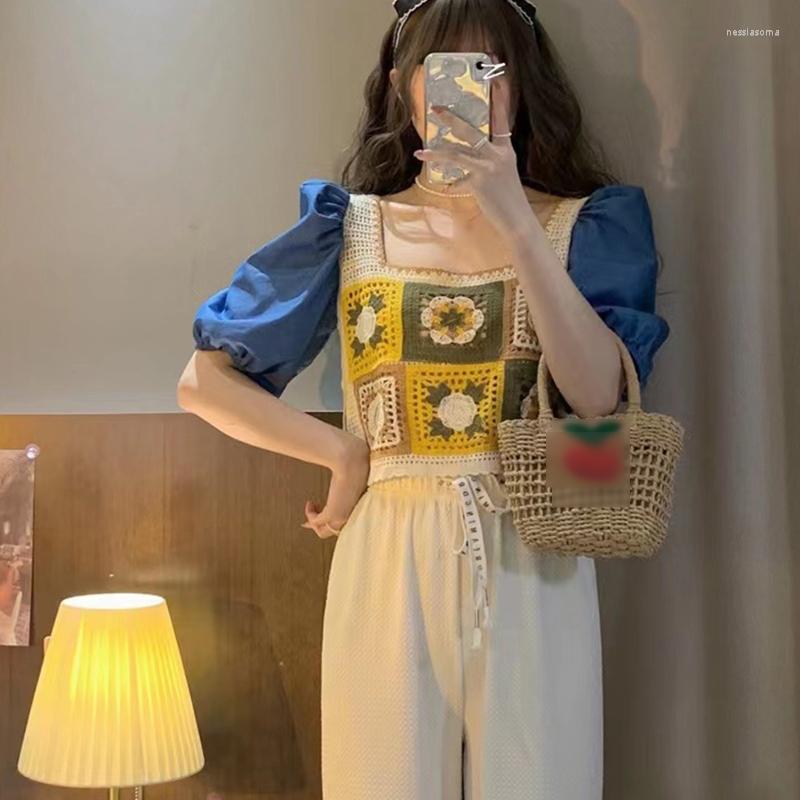 Women's Tanks Women French Crochet Knit Sleeveless Crop Tank Top Square Neck Floral Mini Vest, Yellow
Women's Tanks Women French Crochet Knit Sleeveless Crop Tank Top Square Neck Floral Mini Vest, Yellow