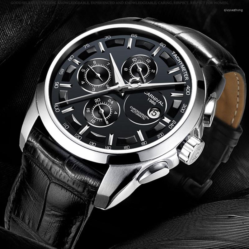 Wristwatches CARNIVAL Multifunction Automatic Watch Men Mechanical Sport Sapphire Men's Watches Calendar Waterproof, C8659sbl03
Wristwatches CARNIVAL Multifunction Automatic Watch Men Mechanical Sport Sapphire Men's Watches Calendar Waterproof, C8659sbl03