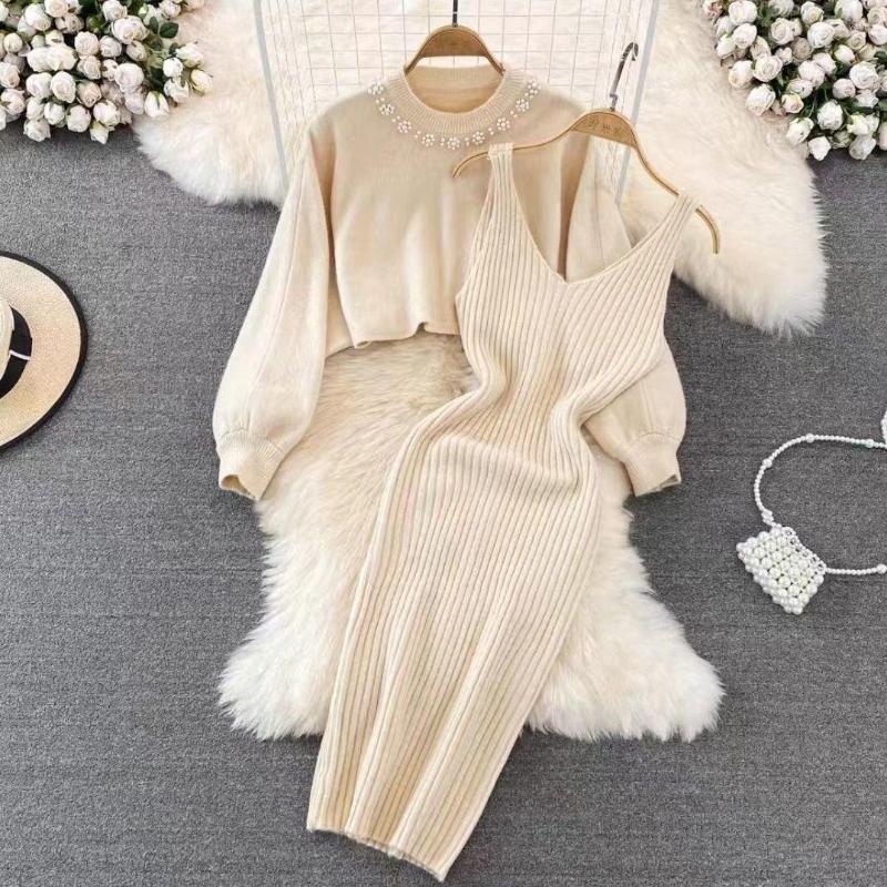 Casual Dresses Puff Sleeve Clothing Women Holiday O Neck Streetwear Sets Two Pieces Vestidos French Vintage Retro High Waist Sexy Elegant, Creamy-white
Casual Dresses Puff Sleeve Clothing Women Holiday O Neck Streetwear Sets Two Pieces Vestidos French Vintage Retro High Waist Sexy Elegant, Creamy-white